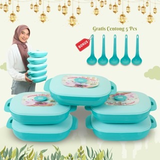 CPM Tempat Sayur Jasmine 1,8 Liter Set Of 5 Pcs Gratis 5 Centong Sayur