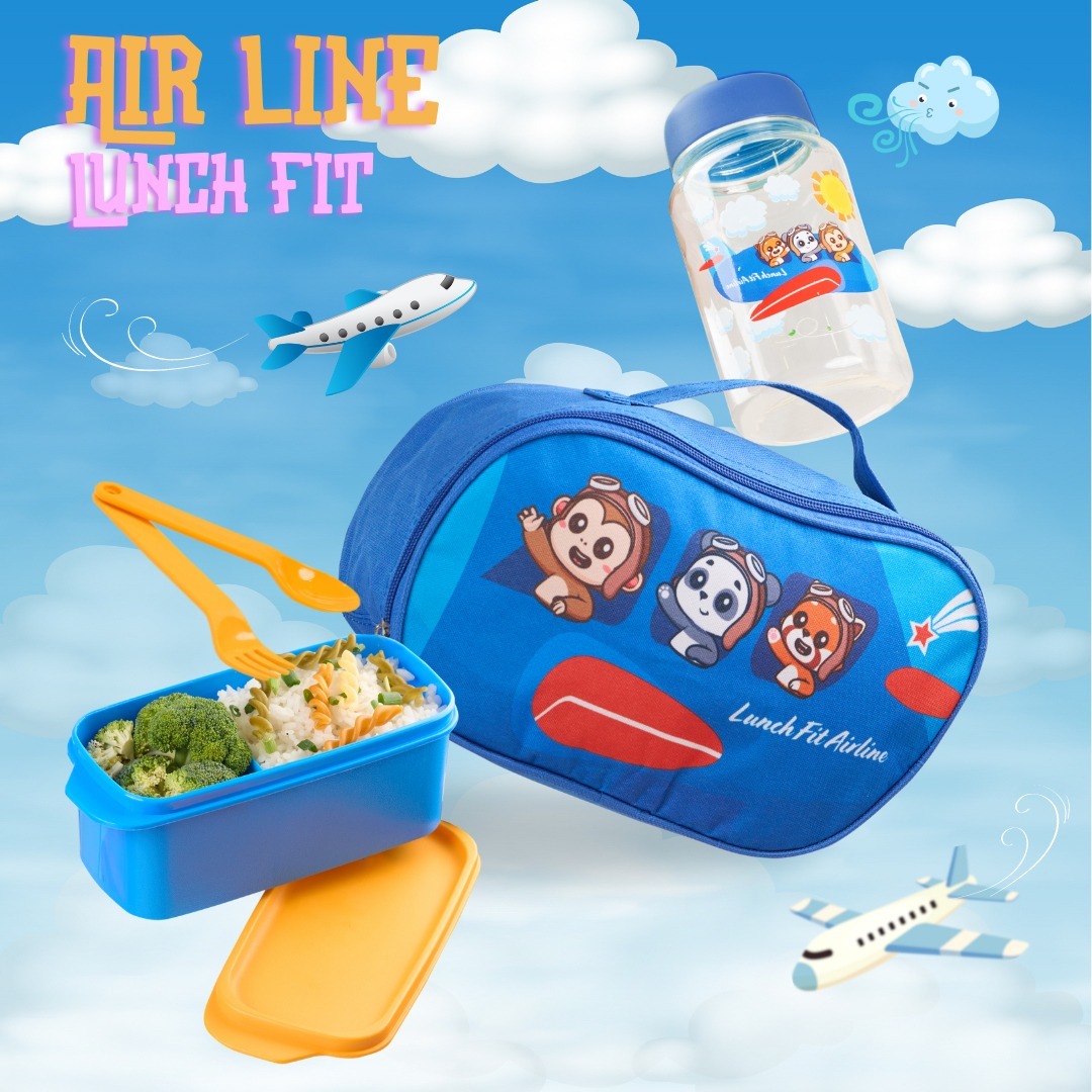 CPM Plane series lunch bag set of 4 pcs