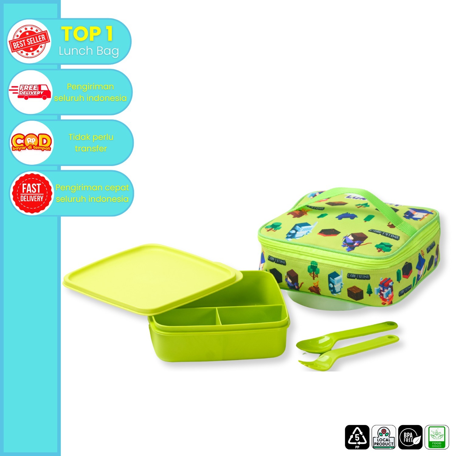 CPM Craftytime Lunch Bag Set Of 3