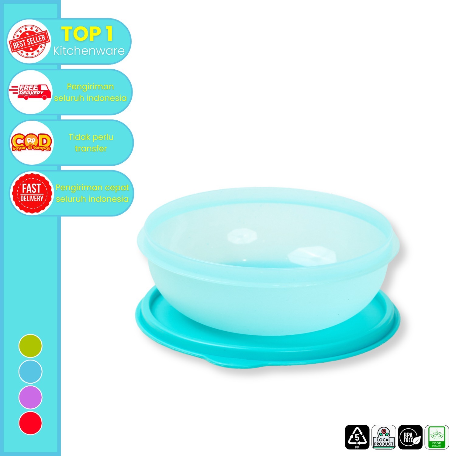 CPM Daichi Lunch Box Tanpa Sekat Set 1