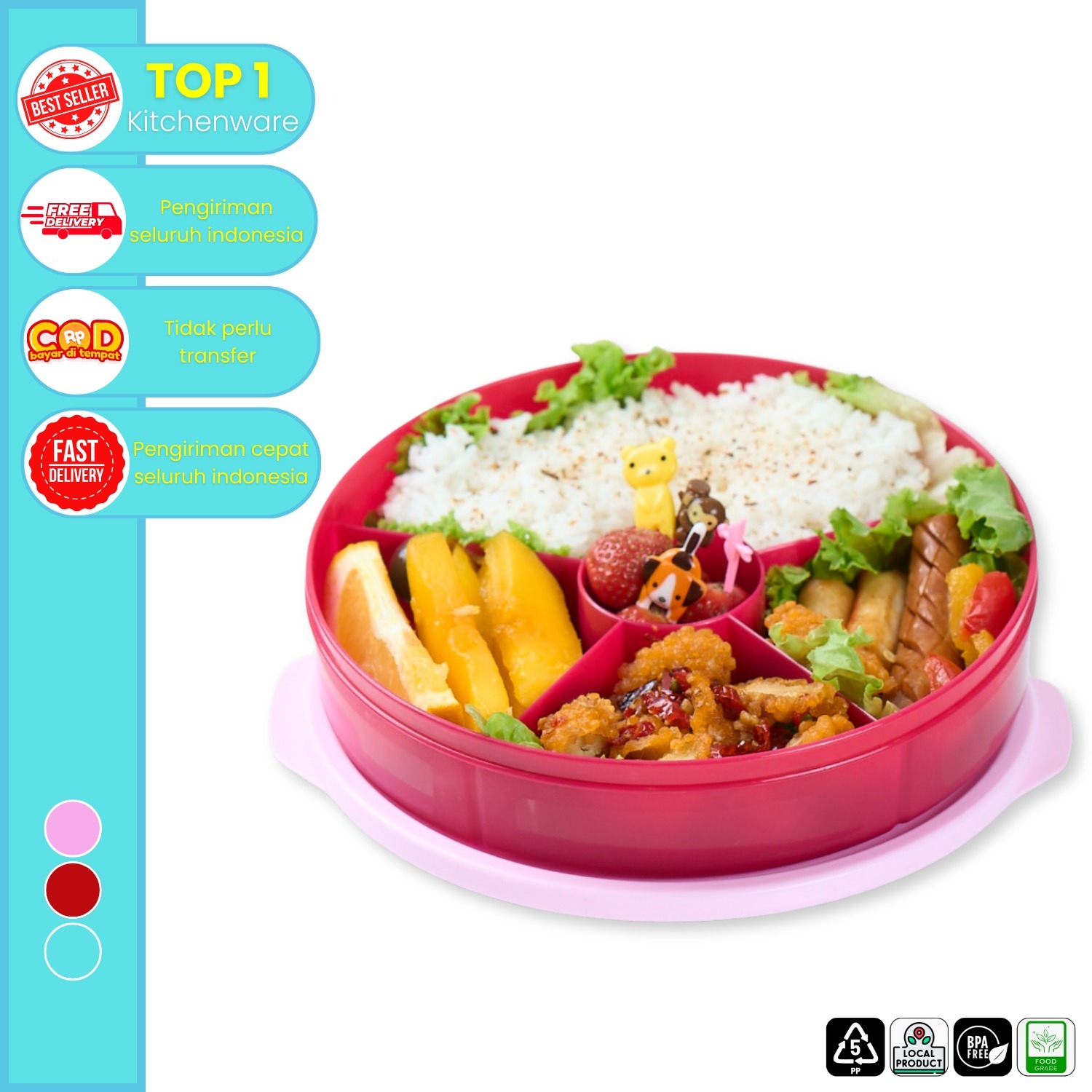 CPM Katsu Lunch Box Set of 1 pcs/kotak bekal set dengan 5 sekat