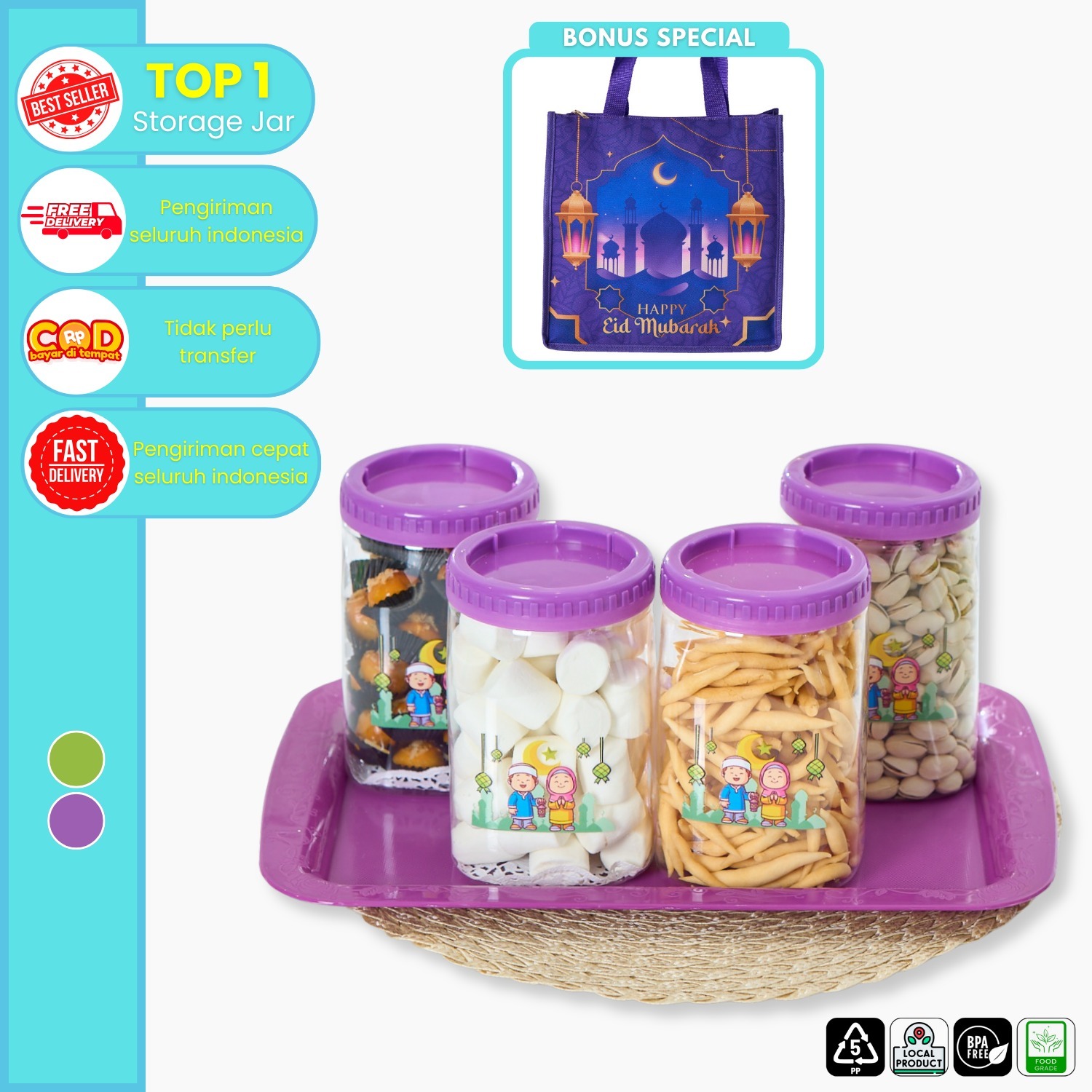 CPM Paket Toples Lebaran Jiro Set 6 In 1 