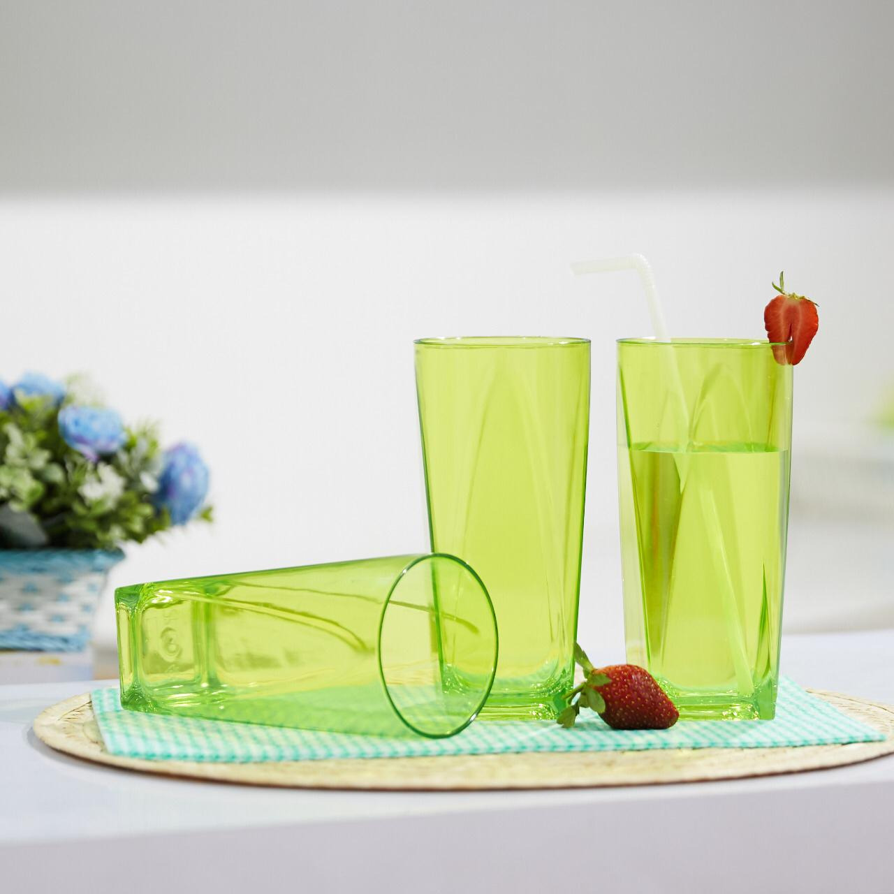  CPM Crystal Glass Set Of 3 Pcs/Gelas Plastik