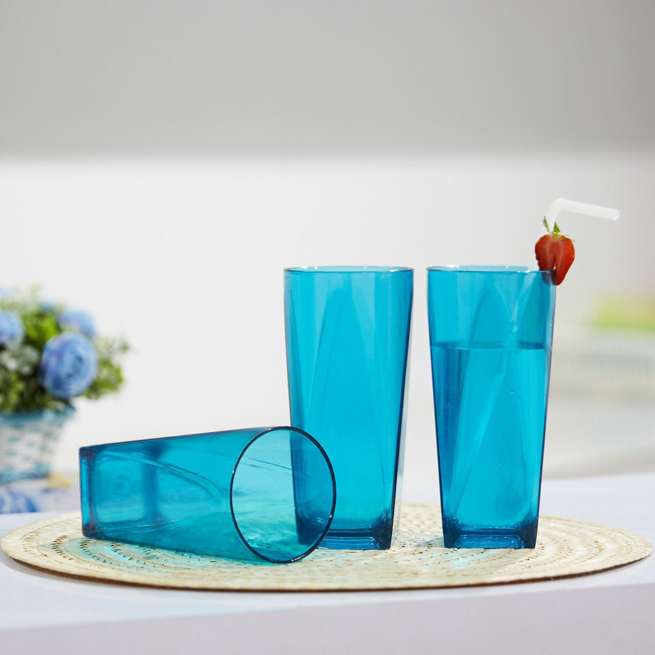  CPM Crystal Glass Set Of 3 Pcs/Gelas Plastik