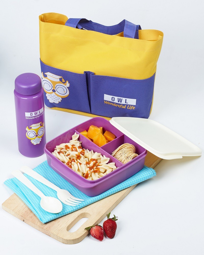 CPM Shuga Lunch Bag set of 4 pcs/ Kotak makan set dengan tas bekal
