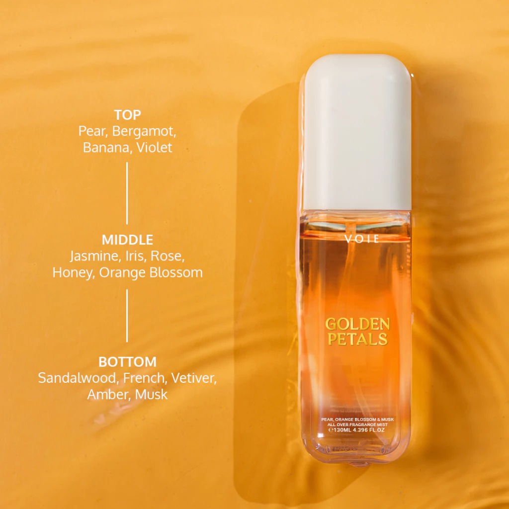 VOIE Golden Petals Hair & Body Mist - 130ml