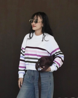 YOONA Oversized Sweater Crop