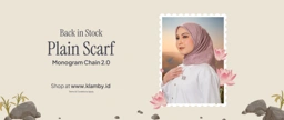 Plain Scarf Monogram Chain 2.0