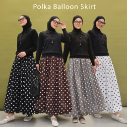 Polka Balloon Skirt